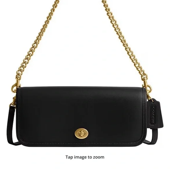 The Coach Originals Dinky 1974 Gold Chain Strap Shoulder Bag With Extra Strap - Picture 9 of 10